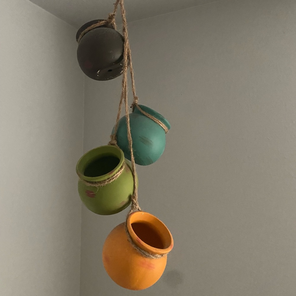 Ceramic Pots Hanging Decor